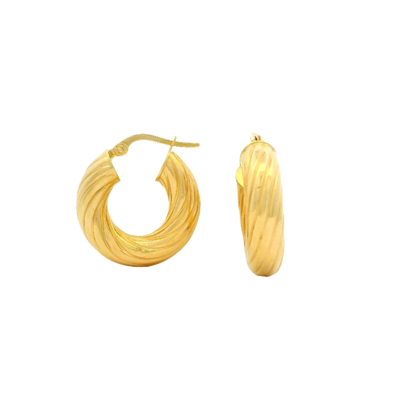 Sophia Riviera Swirl Hoop Earrings