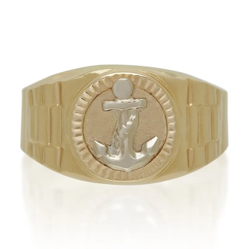 Sophia Anchor II Men's Ring