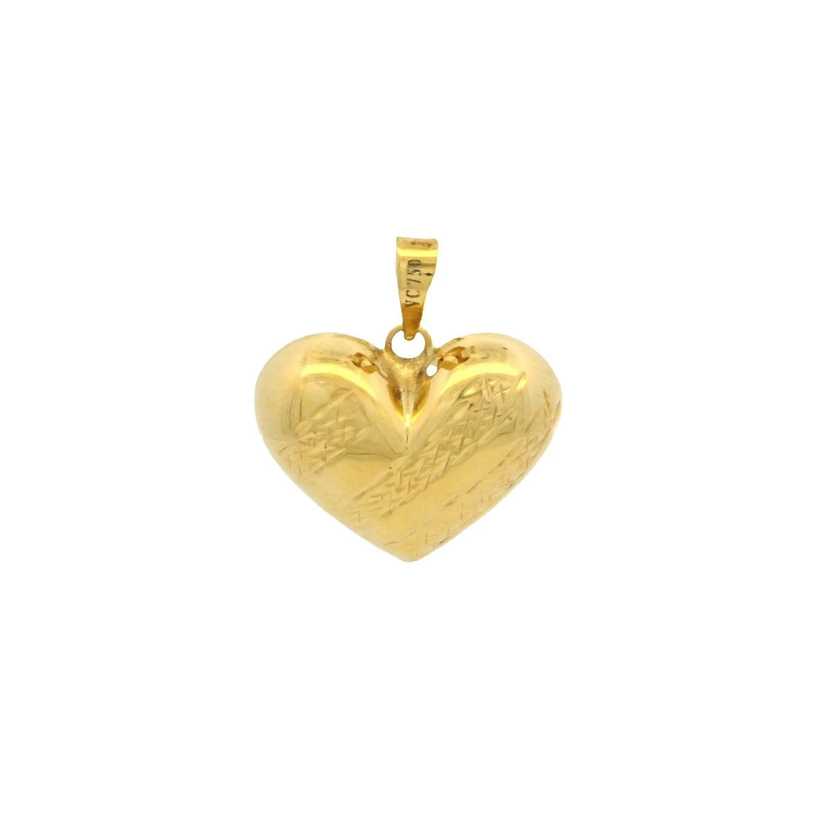 Sophia 2T Puffed Heart Pendant